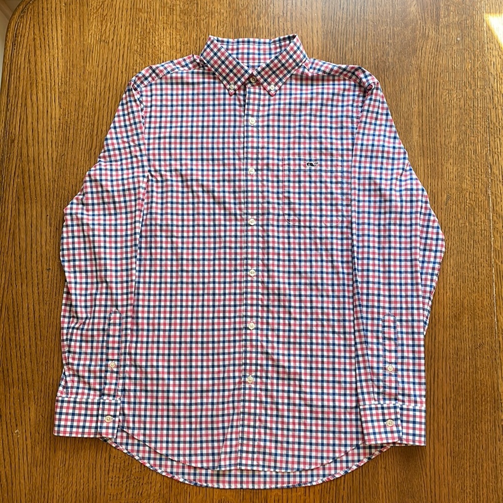Vineyard Vines Long Sleeve Performance Shirt - Medium